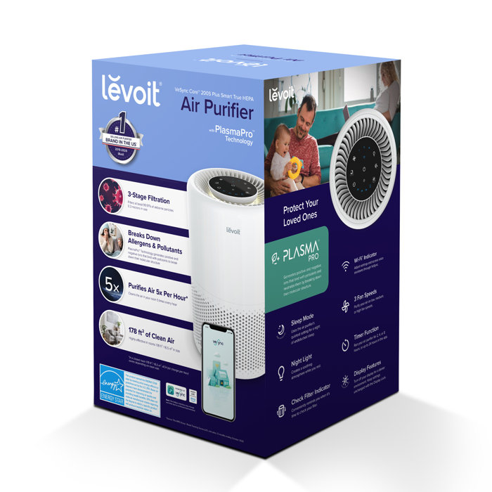 Levoit Plasmapro Smart True HEPA Air Purifier & Reviews Wayfair